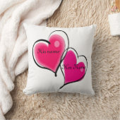 Modèle de coussin de deux coeurs (Couverture)