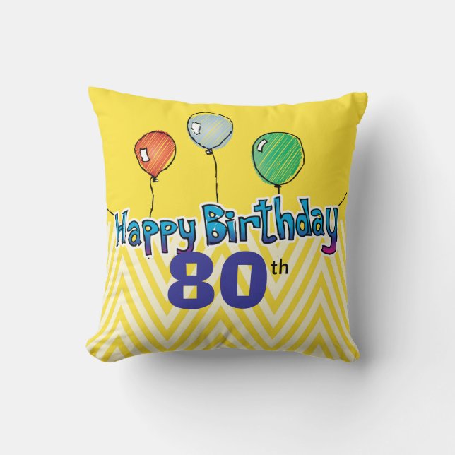 Modèle de coussin de joyeux anniversaire (Recto)