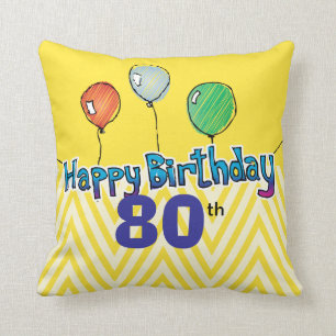 Modèle de coussin de joyeux anniversaire
