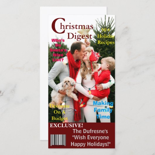 Modèle de couverture du magazine Christmas (Devant / Derrière)