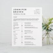 Modèle de CV professionnel moderne (Debout devant)