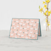 Modèle de cygnes blancs jolis (Fleur jaune)