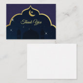 Modèle de Damas islamique Carte de remerciements (Devant / Derrière)