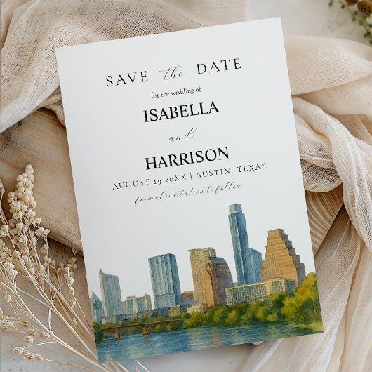 Modèle de Date à Sauvegarder AUSTIN Texas