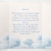 Modèle de dépliant funéraire trifold Memorial (Intérieur au milieu)