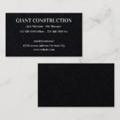 Modèle de design Carte de visite épais de construc (Devant / Derrière)