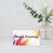 Modèle de design Carte de visite peintre (Debout devant)