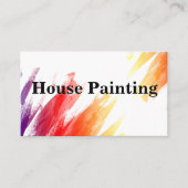 Modèle de design Carte de visite peintre (Devant)