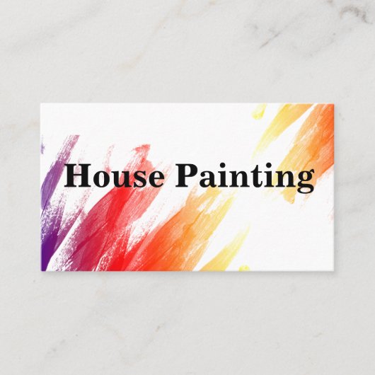 Modèle de design Carte de visite peintre (Devant)