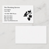 Modèle de design Carte de visite simple en plomber (Devant / Derrière)