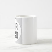 Modèle de design de logo personnalisé sur tasse (Centre)