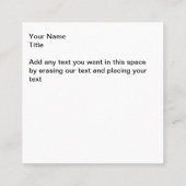 Modèle de design des Cartes de visite automobiles (Dos)