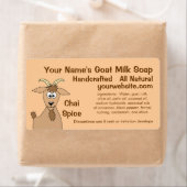 Modèle de design Étiquette de savon de lait de chè (En situation)