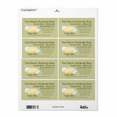 Modèle de design Étiquette de savon naturel fait m (Feuille entière)