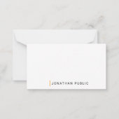 Modèle de design minimaliste monographique personn (Dos)