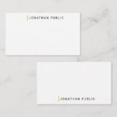 Modèle de design minimaliste monographique personn (Devant / Derrière)