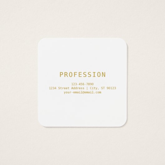 Modèle de design rétro-moderne modifiable en or et (Dos)