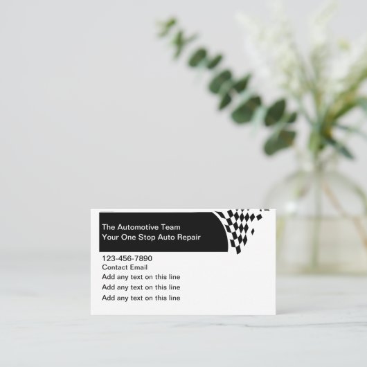 Modèle de design unique Carte de visite automobile (Debout devant)