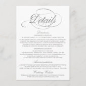 Modèle de détail de mariage chic en feuille d'arge (Devant)