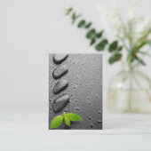 Modèle de détente de carte de visite de zen (Debout devant)