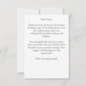 Modèle de douche de mariée hivernale amour neigeux (Dos)