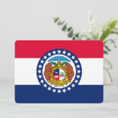 Modèle de drapeau d'État du Missouri (Debout devant)