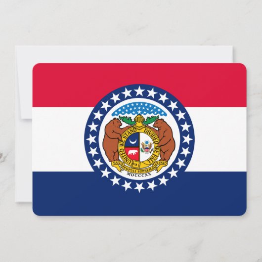 Modèle de drapeau d'État du Missouri (Devant)