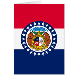 Modèle de drapeau d'État du Missouri