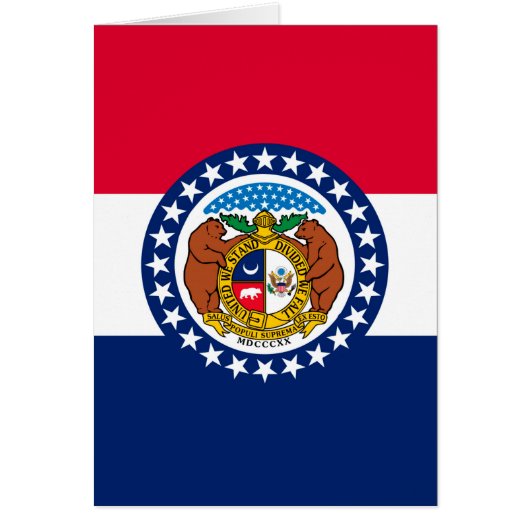Modèle de drapeau d'État du Missouri (Devant)