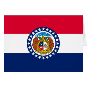 Modèle de drapeau d'État du Missouri