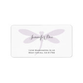 Modèle de Étiquette de adresse de libellules coule (Devant)