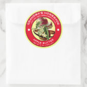 Modèle de Étiquette de beurre d'Apple fait maison  (Sac)