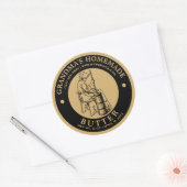 Modèle de Étiquette de beurre maison vintage (Enveloppe)