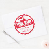 Modèle de Étiquette de bouteille personnalisé - Aj (Enveloppe)