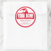 Modèle de Étiquette de bouteille personnalisé - Aj (Sac)