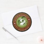 Modèle de Étiquette de café biologique vintage (Enveloppe)