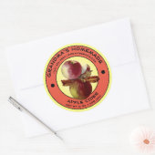 Modèle de Étiquette de cidre de pomme maison vinta (Enveloppe)
