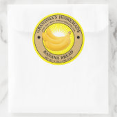 Modèle de Étiquette de pain de banane maison vinta (Sac)