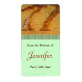 Modèle de étiquette de produits faits maison (Devant)