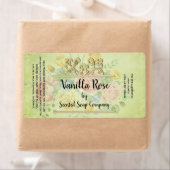 Modèle de Étiquette de savon à froid Rose antique (En situation)