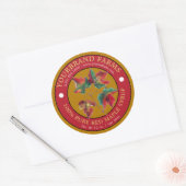 Modèle de Étiquette de sirop d'érable rouge pur (Enveloppe)