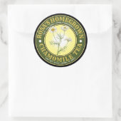 Modèle de Étiquette de thé Chamomile vintage (Sac)