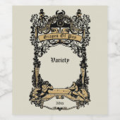 Modèle de Étiquette de vin de faun romain grec (Étiquettes simples)