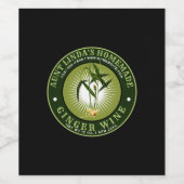 Modèle de Étiquette de vin Ginger maison vintage (Étiquettes simples)