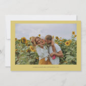Modèle de faire-part de date de EMELIA Sunflower (Dos)