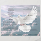 Modèle de faire-part de deuil Ange (Dos)