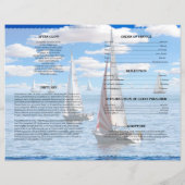 Modèle de faire-part de funérailles avec rivière (Dos)