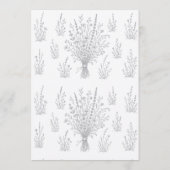 Modèle de faire-part de mariage à fleurs sauvages (Dos)