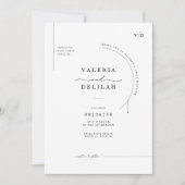 Modèle de faire-part de mariage à l'arche éditoria (Devant)