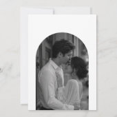 Modèle de faire-part de mariage à l'arche éditoria (Dos)
